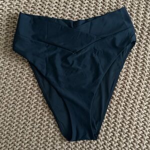 Aerie Crossover High Cut Cheeky Bikini Bottoms